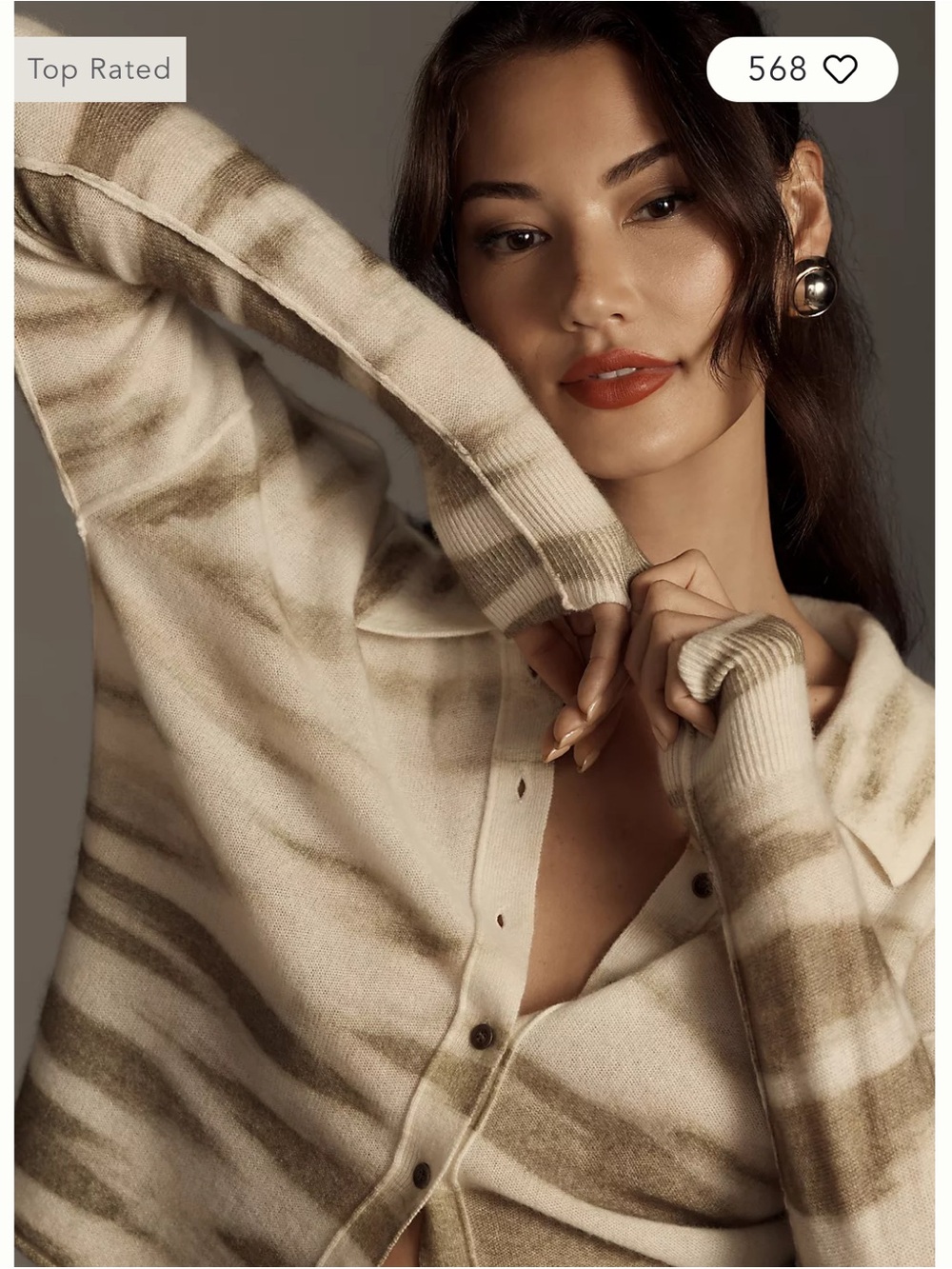 Pilcro Cashmere Cardigan Sweater Size Medium Anthropologie